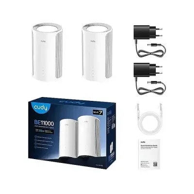 CUDY M11000-(2Pack)-BE11000 2.5G Tri-Band Mesh Wi-Fi 7 System wifi router - Image 2