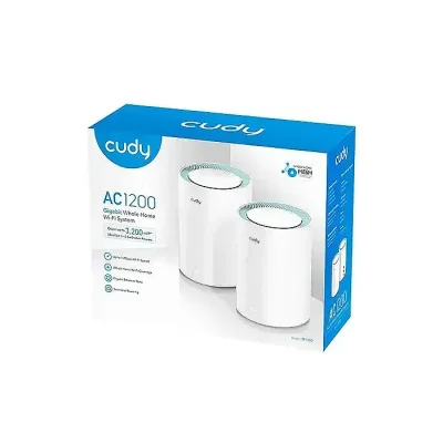 CUDY M1300-(2Pack)-AC1200 Dual-Band Mesh Wi-Fi 5 System Gigabit Router - Image 2