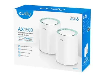 CUDY M1500-(2Pack)-AX1500 Dual-Band Mesh Wi-Fi 6 System Gigabit Router - Image 3