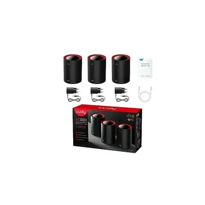CUDY M3000-(3Pack)-AX3000 Dual-Band Mesh Wi-Fi 6 System Gigabit Router - Image 2