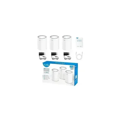 CUDY M3000-(3Pack)-AX3000 Dual-Band Mesh Wi-Fi 6 System Gigabit Router (White) - Image 3