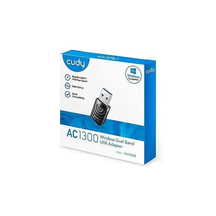 CUDY WU1300S AC1300 Dual Band Wi-Fi USB 3.0 Adapter Internal PIFA Antenna - Image 2