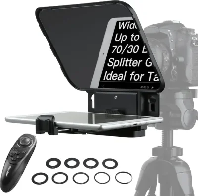 Desview T3 Teleprompter Third Generation Phone/ Tablet/ DSLR Teleprompter work Remote Control - Image 3