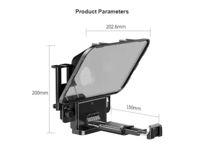 Desview T3 Teleprompter Third Generation Phone/ Tablet/ DSLR Teleprompter work Remote Control - Image 5
