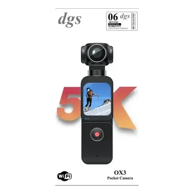 DGS OX3 Pocket Action Camera 5K Action Cam with 270° Lens - Image 2