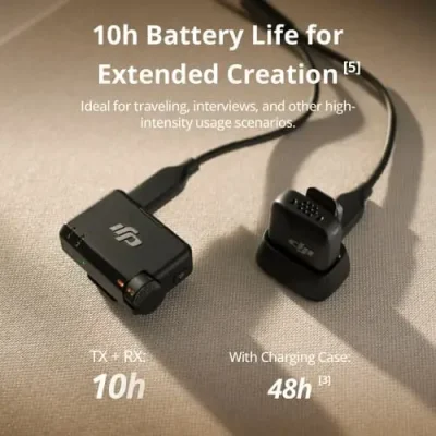 DJI Mic Mini 2 (1TX + 1RX) Wireless Microphone (No-Charging Case) - Image 2