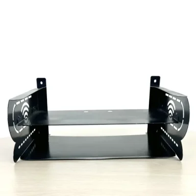 Double-layer wall-mounted metal router stand - Image 3