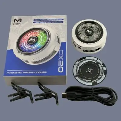 MEMO CX20 Magnetic Phone Cooler TEC Semiconductor Gaming Cooling Fan RGB Display Clip Cooler