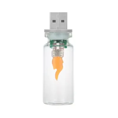 Flame USB LED Night Light Frosted Clear Glass Flickering Dynamic Flame Light for Car Home Lamp - Image 2