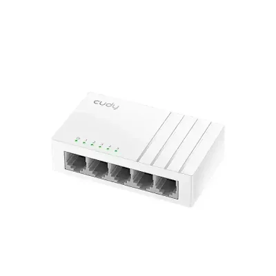 CUDY FS105D 5-Port 10/100Mbps Fast Ethernet Desktop Switch Plug & Play - Image 2