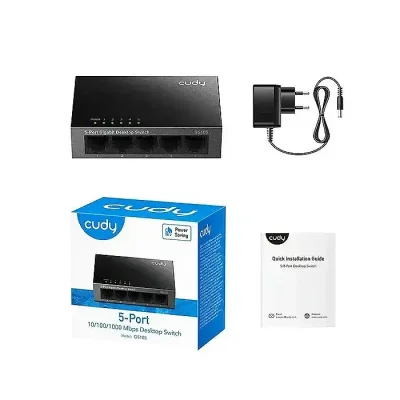 CUDY GS105 5-Port Gigabit Unmanaged Switch Metal Case Plug & Play - Image 2