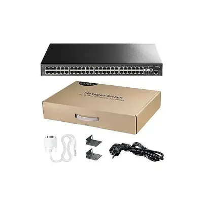 CUDY GS5048S4 48-Port Gigabit L3 Managed Switch with 4×10G SFP+ Uplink - Image 3