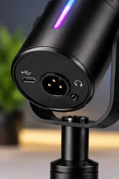 HIVE DX10 USB/XLR Dynamic studio Microphone with RGB lighting - Image 5