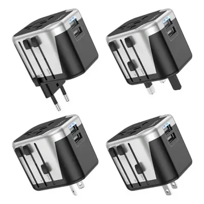 Hoco AC5 2USB+1Socket Universal Conversion travel Charger - Image 2