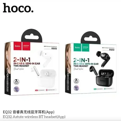 Hoco EQ32 Astute 2-in-1 TWS Wireless Earbuds with app supported - Image 4