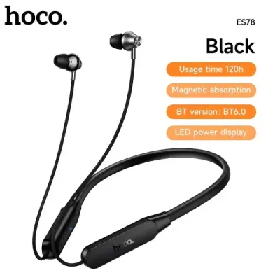 HOCO ES78 Wireless Neckband Bluetooth Earphone BT6.0 Earphones – Sports HiFi Sound - Image 3