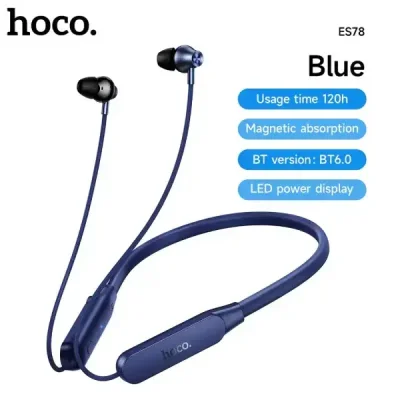 HOCO ES78 Wireless Neckband Bluetooth Earphone BT6.0 Earphones – Sports HiFi Sound - Image 2
