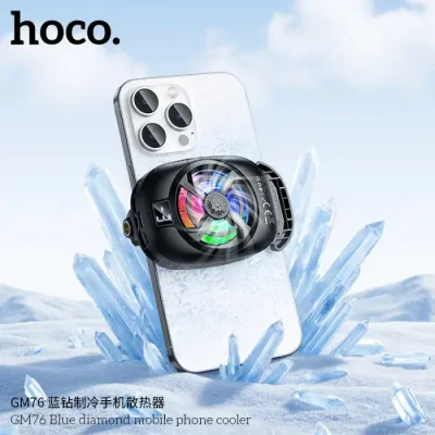 Hoco GM76 Blue Diamond Mobile Phone Cooler - Image 4