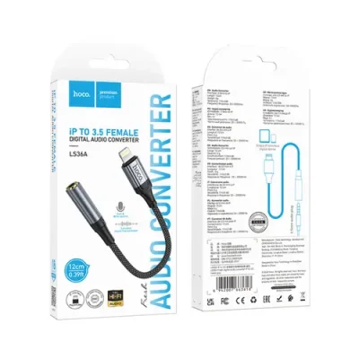 Hoco LS36A Fresh Digital Audio Converter iP to 3.5mm - Image 2