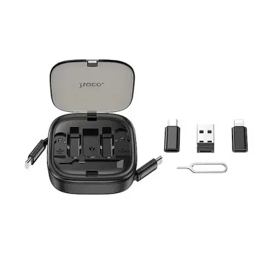 Hoco U140 Retractable Charging Data Cable Set - Image 2