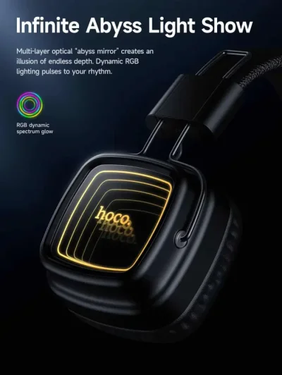 Hoco W72 Bluetooth over-ear headphones with Built-in Microphone - Image 5