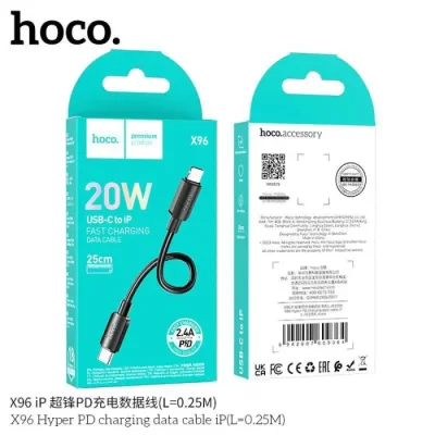 Hoco X96 20W Type C to Lightning Cable - Image 3