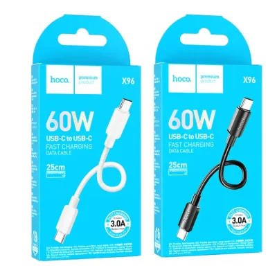 Hoco X96 Hyper 60W Fast Charging Cable Type-C to Type-C (0.25M) - Image 3