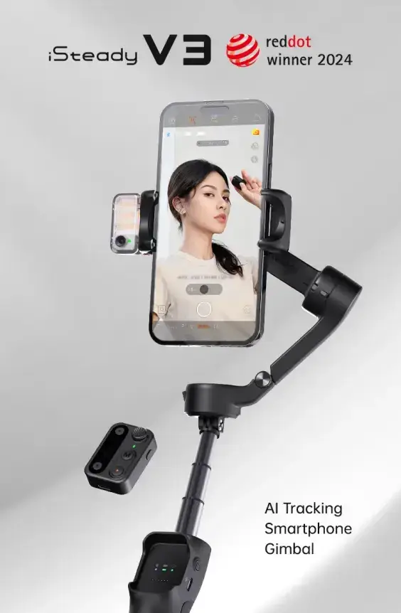 Hohem iSteady V3 Foldable AI Gimbal Stabilizer stan