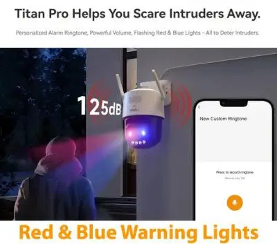 Imou Titan Pro IPC-U7LP-6V0NE 6MP 3K+ Aurora Color Smart Outdoor WiFi Pan & Tilt Camera - Image 4