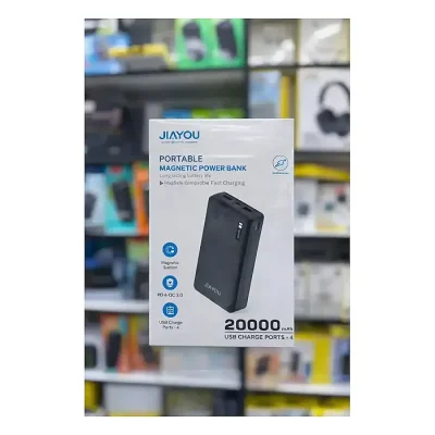 JIAYOU Thunder 6 20000mAh Portable Magnetic Power Bank – Fast Charging with 4 USB Ports - Image 2