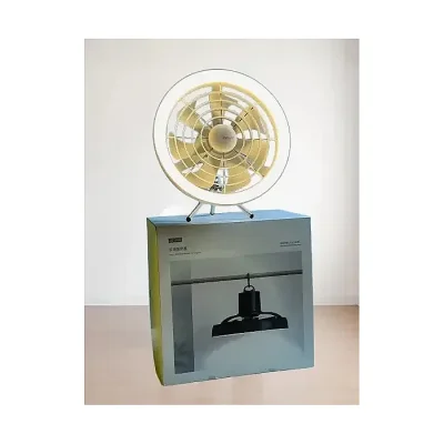JISULIFE FA17 Outdoor LED Ceiling Fan with Long Tripod Stand - Image 3