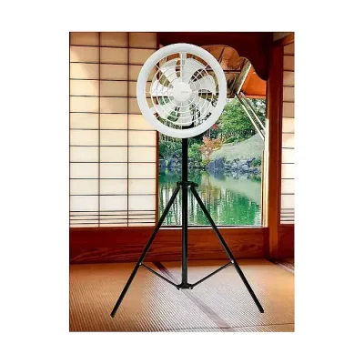 JISULIFE FA17 Outdoor LED Ceiling Fan with Long Tripod Stand - Image 4