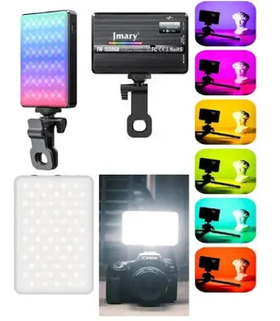 Jmary FM-150 RGB Colorful Video Fill Light Rechargeable Built-In 3000mAh Battery LCD Display Perfect for Photography & Videography - Image 2