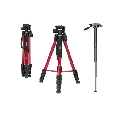 Jmary KP-2264 Professional Aluminium Tripod Monopod for All DSLR Cameras - Image 4