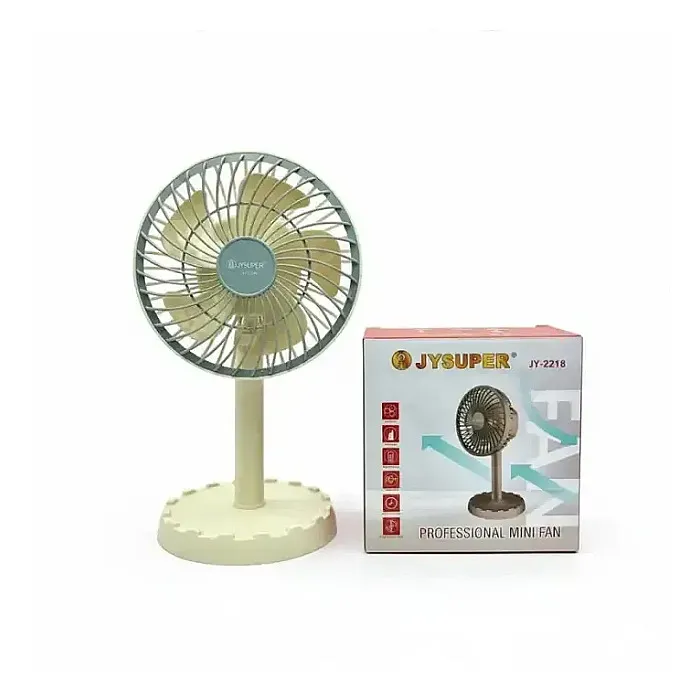 JYSUPER JY-2218 USB Rechargeable Mini Table Fan - Image 2