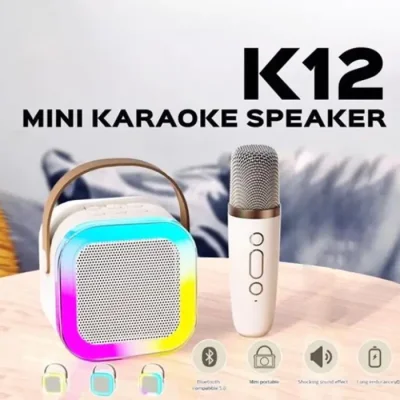 K12 Bluetooth Speaker Wireless Karaoke Small Home KTV Microphone Professional Mic Speaker Set - Image 2