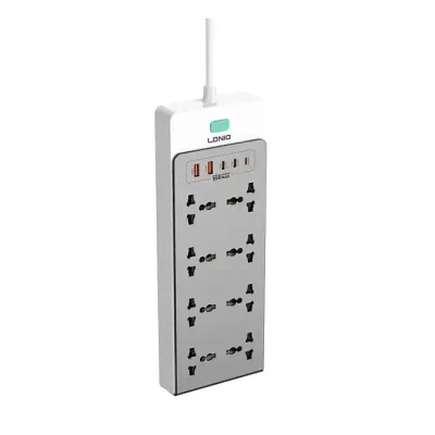 LDNIO SC4 65W PD GaN Power Strip – 13-in-1 Fast Charging Extension Board for Home, Office, and Travel - Image 4