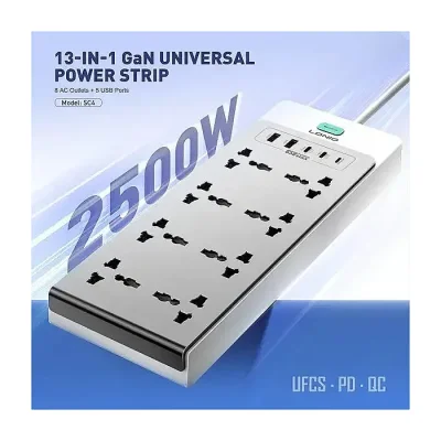 LDNIO SC4 65W PD GaN Power Strip – 13-in-1 Fast Charging Extension Board for Home, Office, and Travel - Image 3