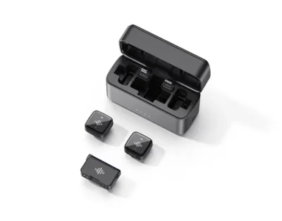 Luucco AirMic combo Wireless Lavalier Microphone Dual Mic 2.4GHz, USB-C & Lightning, Noise Reduction - Image 2