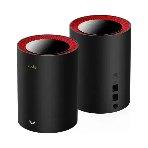 CUDY M3000-(2Pack)-AX3000 Dual-Band Mesh Wi-Fi 6 System Gigabit...