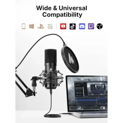 MAONO AU - A04 Gen2 Studio Quality Condenser XLR, USB, and Type-C Microphone (Update Model) - Image 4