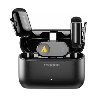Maono WAVE T1 MINI Wireless Microphone noise cancellation with... Maono WAVE T1 MINI Wireless Microphone noise cancellation with...