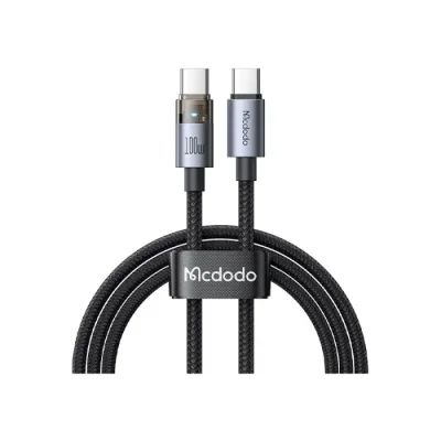 Mcdodo CA-5580 100W Transparent USB-C to USB-C Cable 1.2M - Image 1