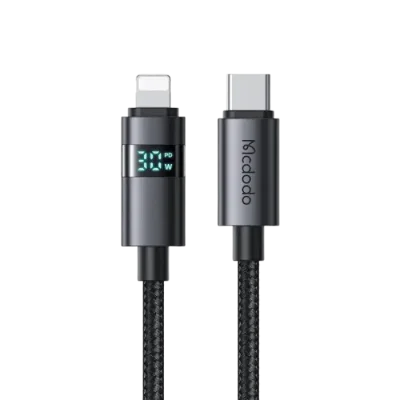 Mcdodo CA-6570 Horizontal LED Display 36W USB-C to Lightning Data Cable 1.2m - Image 1