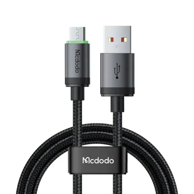 MCDODO CA3990 USB-A TO MICRO USB CABLE WITH CHARGING LIGHT 1M - BLACK - Image 4