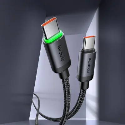 MCDODO CA4410 60W USB-C TO USB-C CABLE WITH CHARGING LIGHT 1M - Image 4