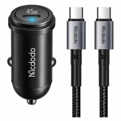 Mcdodo CC-7496 45W PD Fast Car Charger Kit with Type-C Cable - Image 2