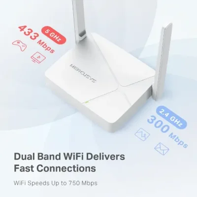 Mercusys MR20 AC750 Dual-Band WiFi Router - Fast Internet Speed - Image 4