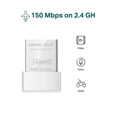 Mercusys MW150US N150 Nano USB WiFi Adapter - Image 2