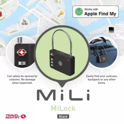 MiLi MiLock TSA Luggage Lock With Built-in MiTag Apple Tracker - Image 3
